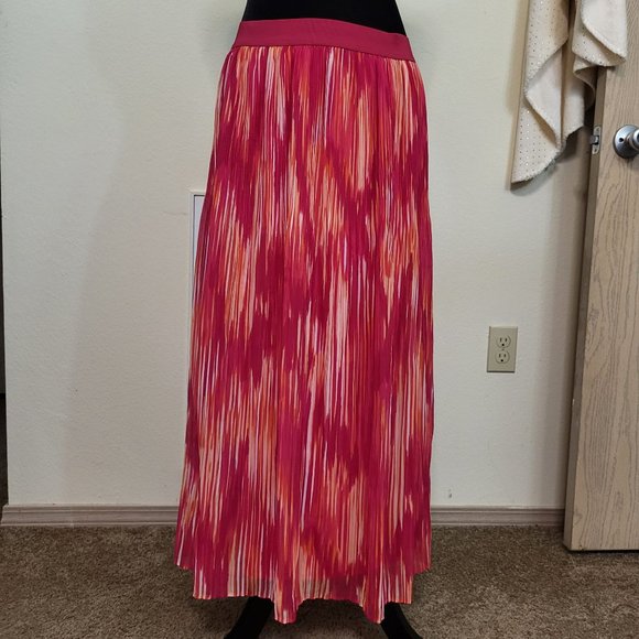 Ruby Rd. Dresses & Skirts - Ruby Rd. Women's Elastic waist Skirt, Pink Red Orange, Size 10
